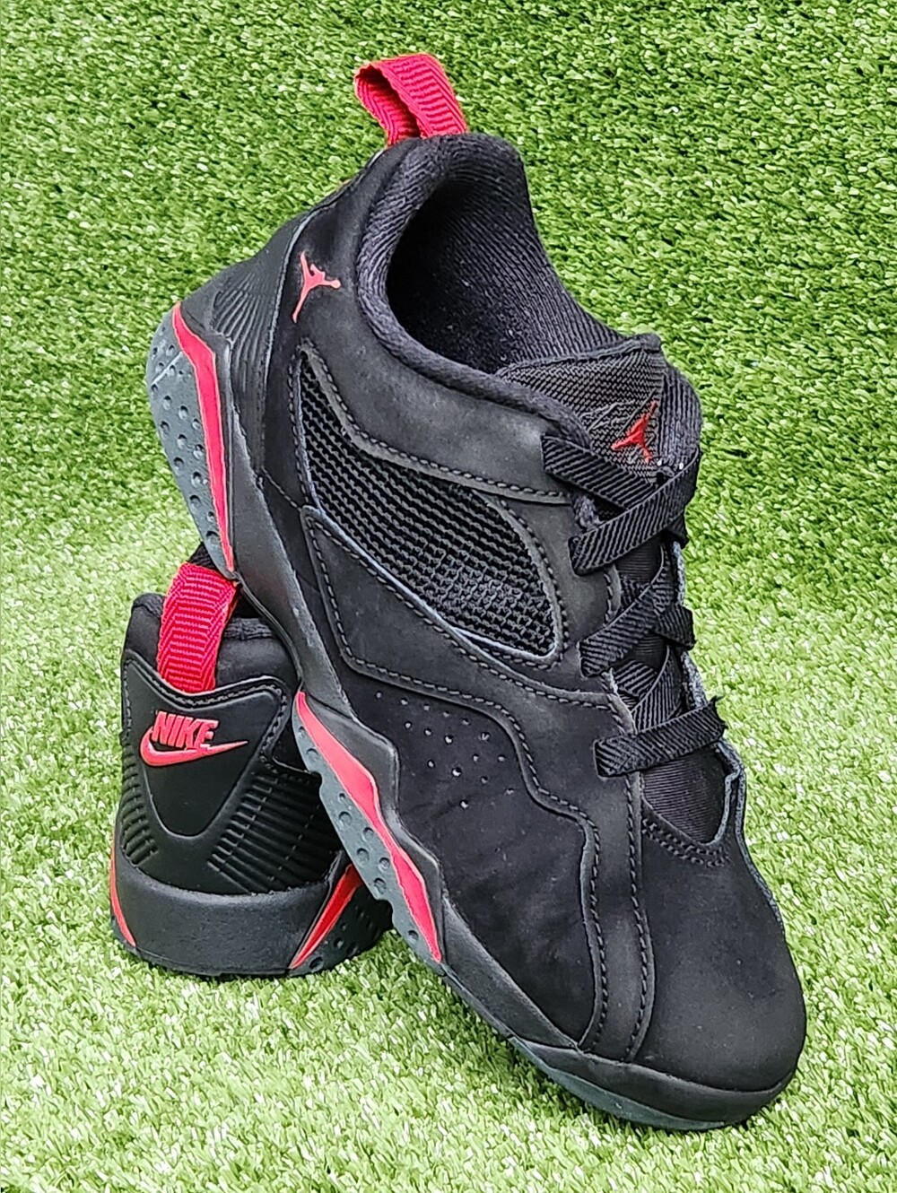 Nike Air Jordan MVP 92 Boys Size 2Y Black Athletic Basketball Shoes Sneakers
